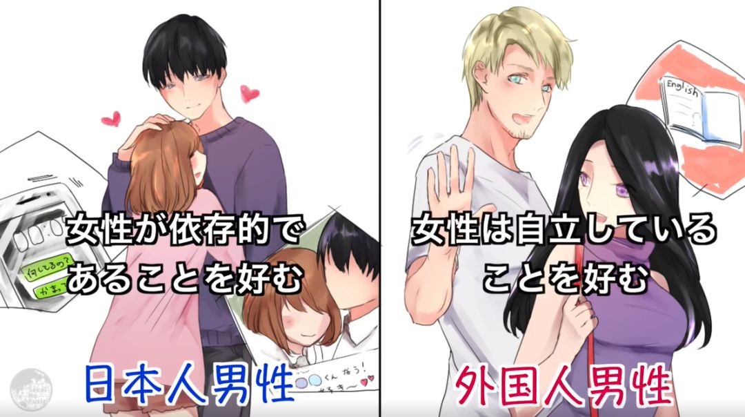 日站总结：面对女生，日本男生和外国男生的9大不同点