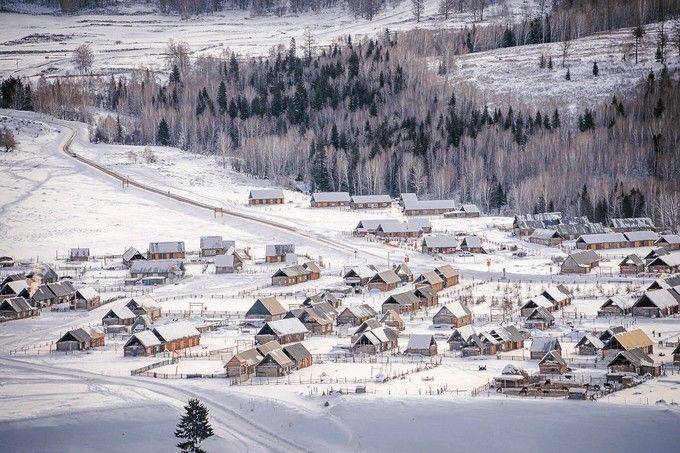 喀纳斯秋雪美景,喀纳斯雪国