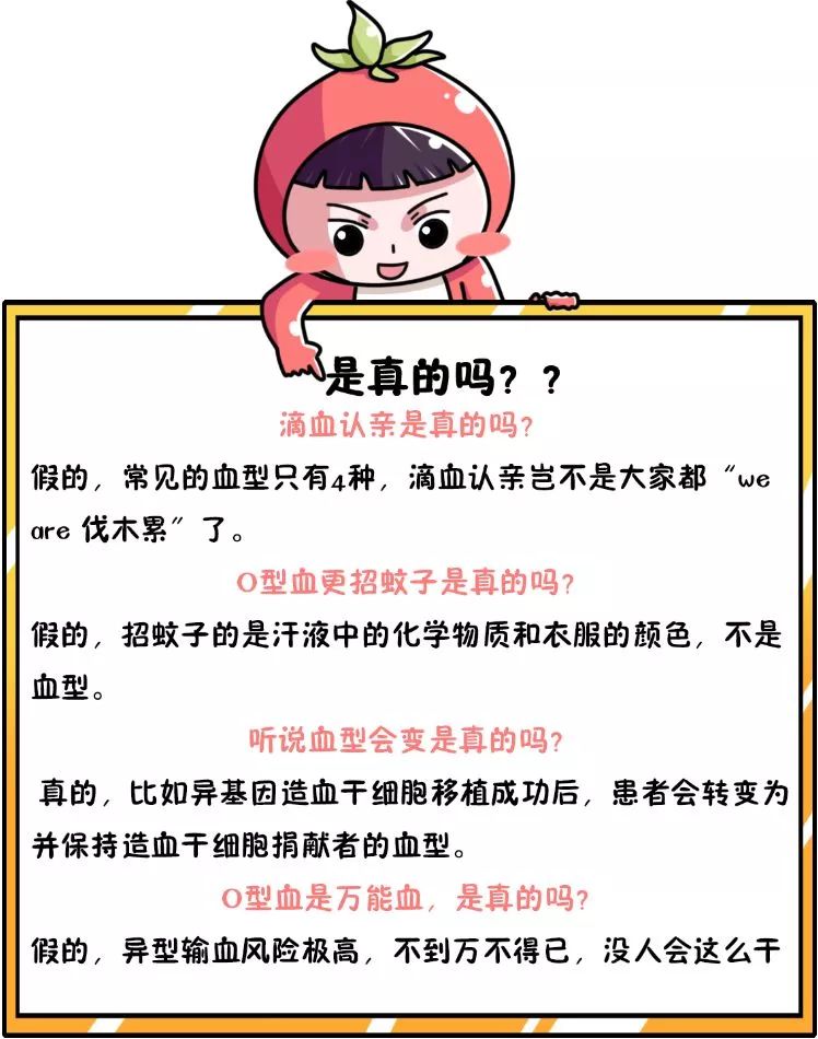 炸了，血型居然有100000000多种……