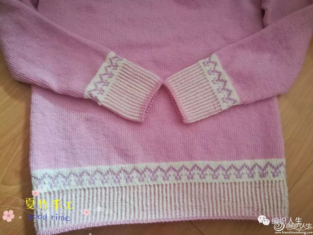 从上往下织套头休闲棒针毛衣样品,粗线棒针女士毛衣中长款的编织