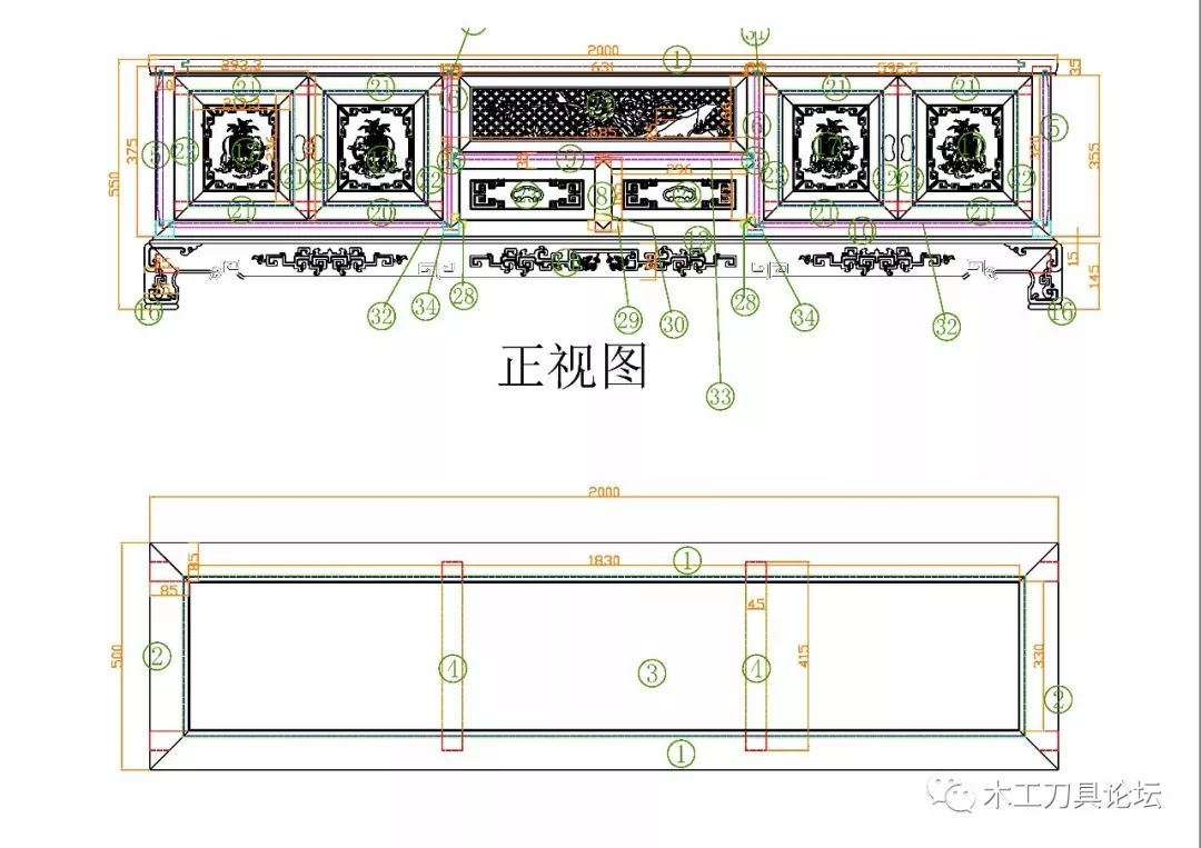 129平方电视柜设计图,电视柜图纸大全