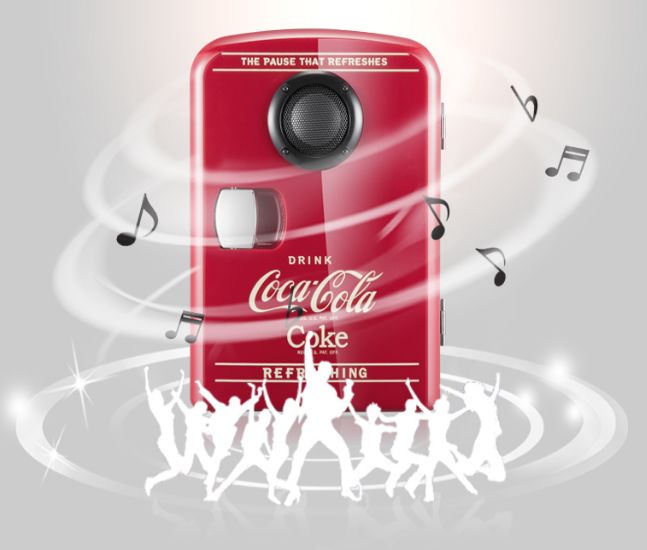 可口可乐冰箱音箱,迷你便携冰箱可口可乐