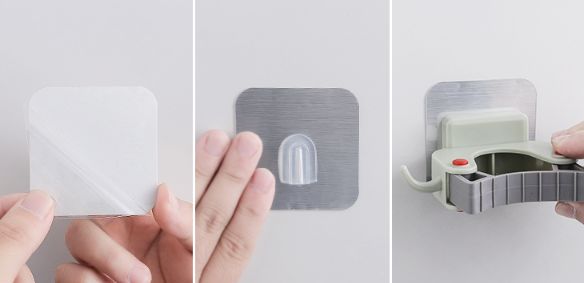 家用拖把收纳工具挂墙上,拖把挂架收纳神器最新款免打孔