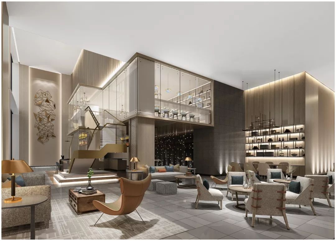 精品酒店创意大堂,度假风格酒店大堂