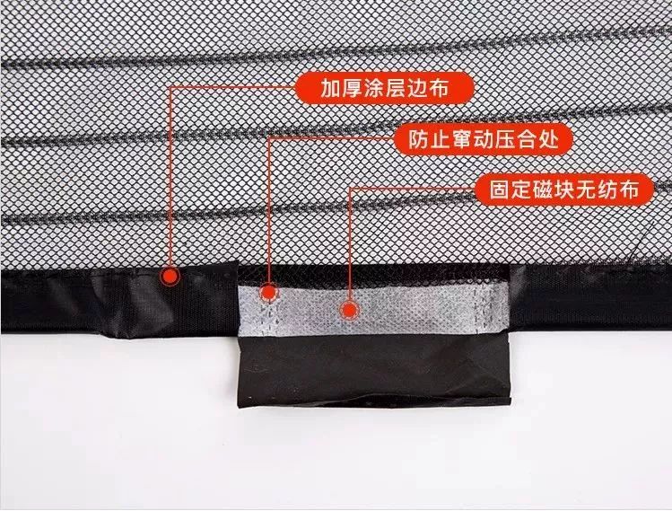 防蚊帘下面容易开,防蚊闭合帘