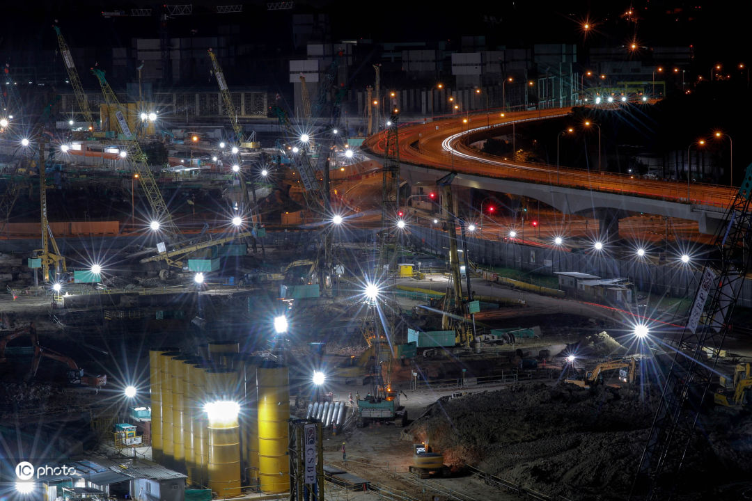 360度的新加坡夜景,新加坡高清夜景