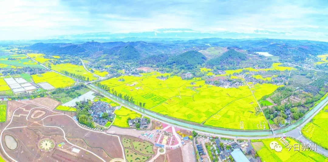 崇州自然赏花美景,崇州青山绿水