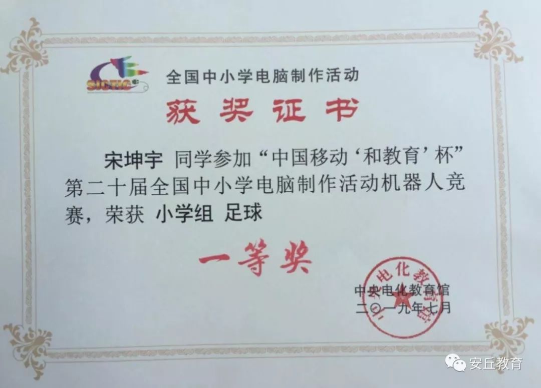 喜报丨安丘市33件学生作品在全国大赛中获奖,看看他们是谁?