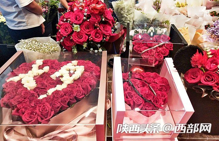 西安玫瑰花99朵多少钱,西安七夕玫瑰花批发直播