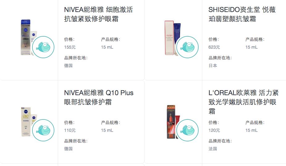 4成抗衰老眼霜抗衰老功效并不显著，同样功效的眼霜价格竟相差7倍？小鱼抗衰老眼霜绿鱼榜单为你揭晓