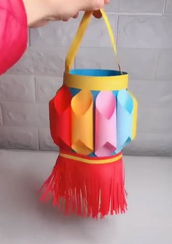 手工元宵节灯笼的做法小学生,元宵节灯笼手工制作教程视频