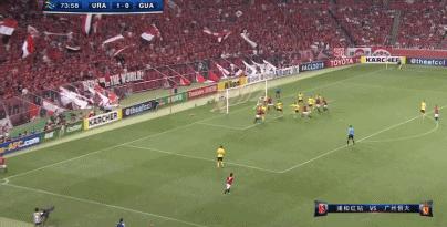 亚冠恒大决赛首回合,广州恒大vs浦和红钻上半场