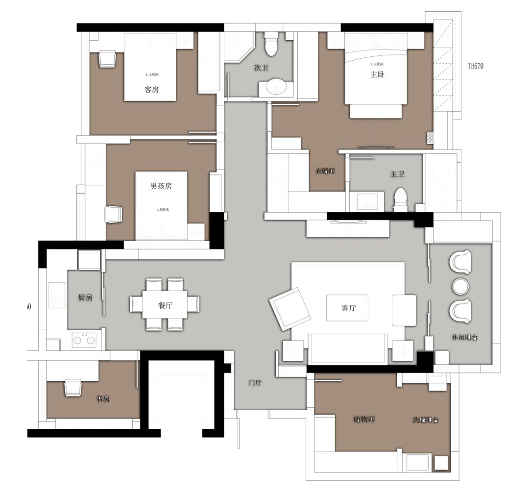 全屋装修设计1.68万预算,15万最新装修风格全屋效果图