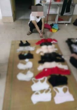 广西男子偷2000多套内衣,男子偷走700多件女性内衣