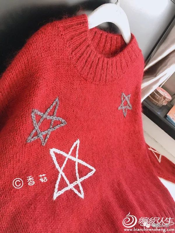 7岁女孩套头毛衣满天星编织教程,26支羊绒3股宝宝套头毛衣编织方法