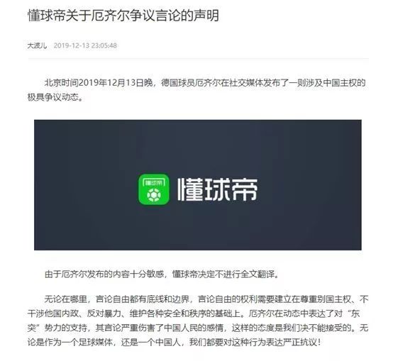 梅苏特·厄齐尔涉华言论,厄齐尔发表主权言论