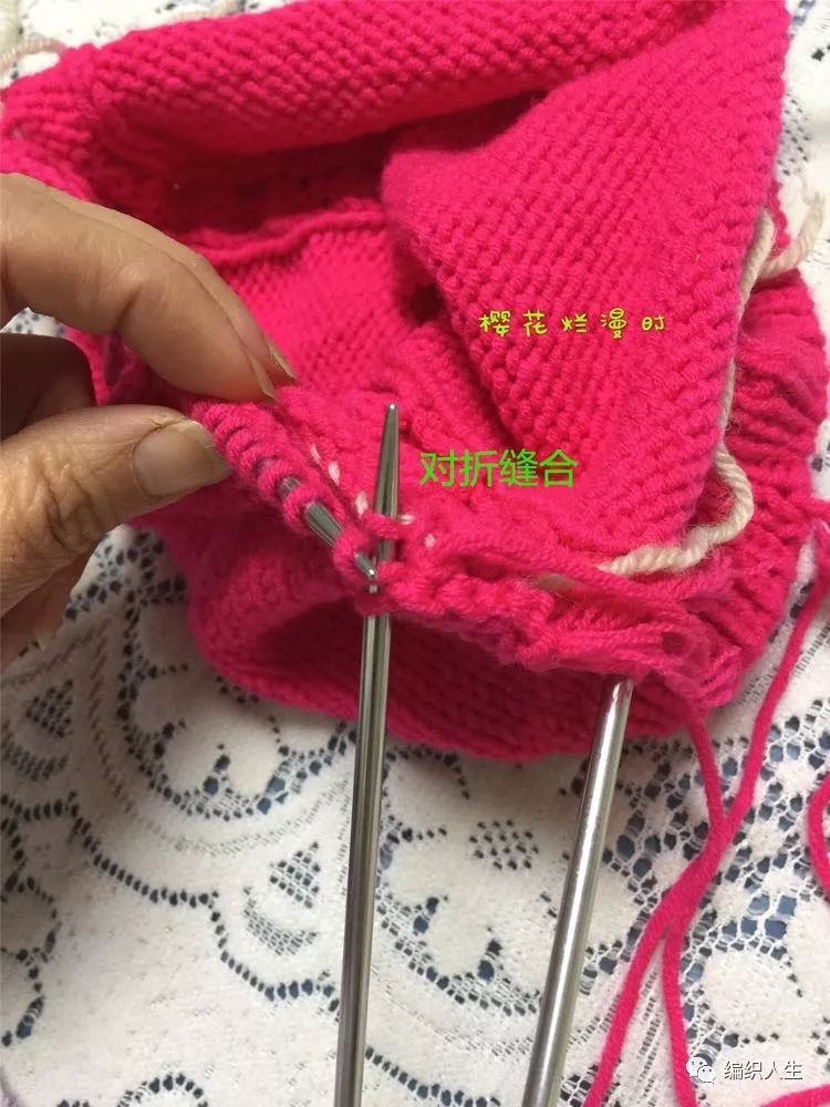 棒针手工防风护脸毛线帽子儿童款,棒针编织帽子儿童风雪帽