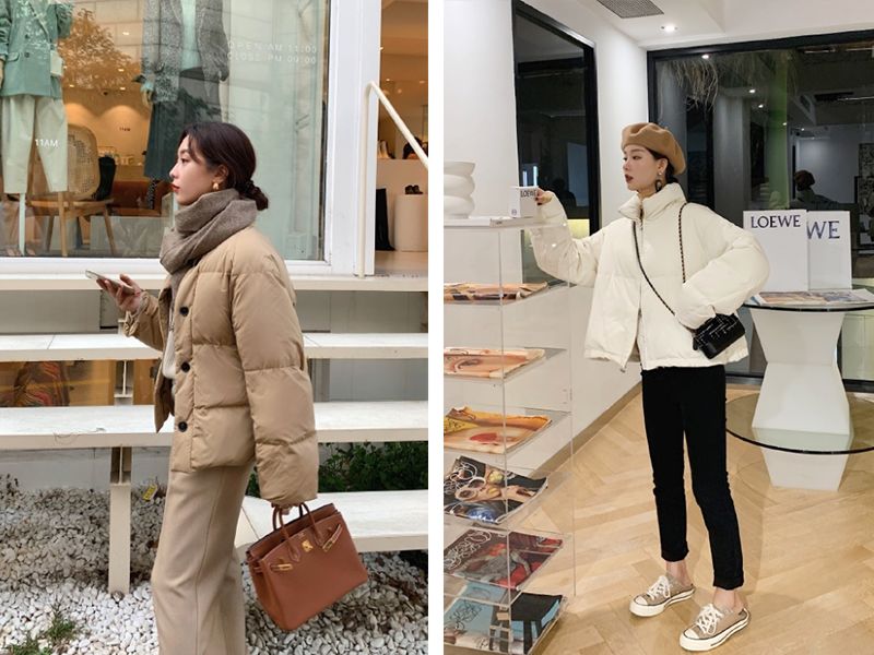 小个子宽松面包服穿衣搭配,高个子穿面包服怎么搭配