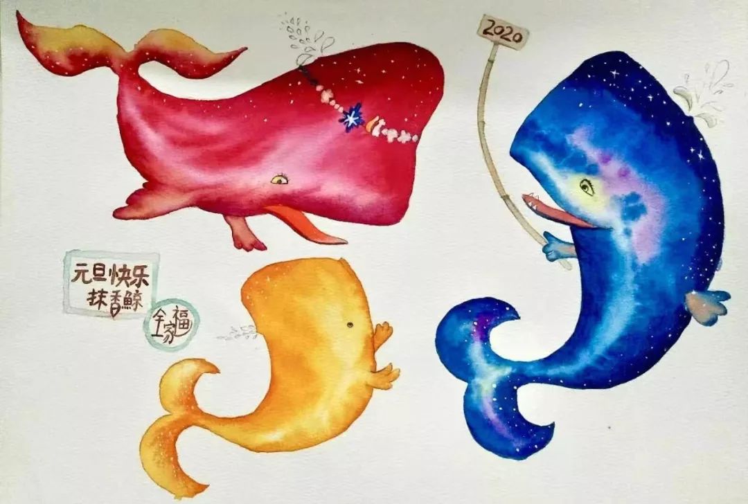 BlingBLling....抹香鲸全家福跨年画展闪亮登场，走过路过不要错过