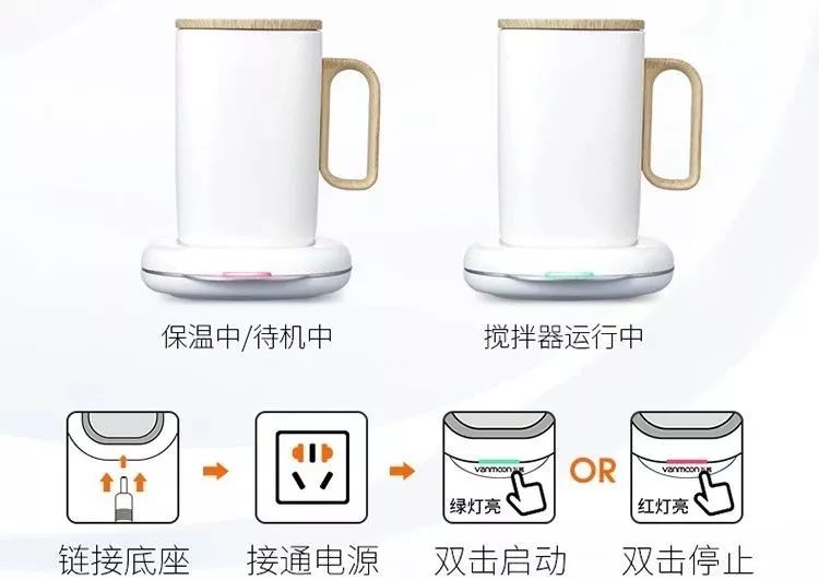 这个杯子被施了魔法！能自行搅拌解放双手，还能给手机无线充电