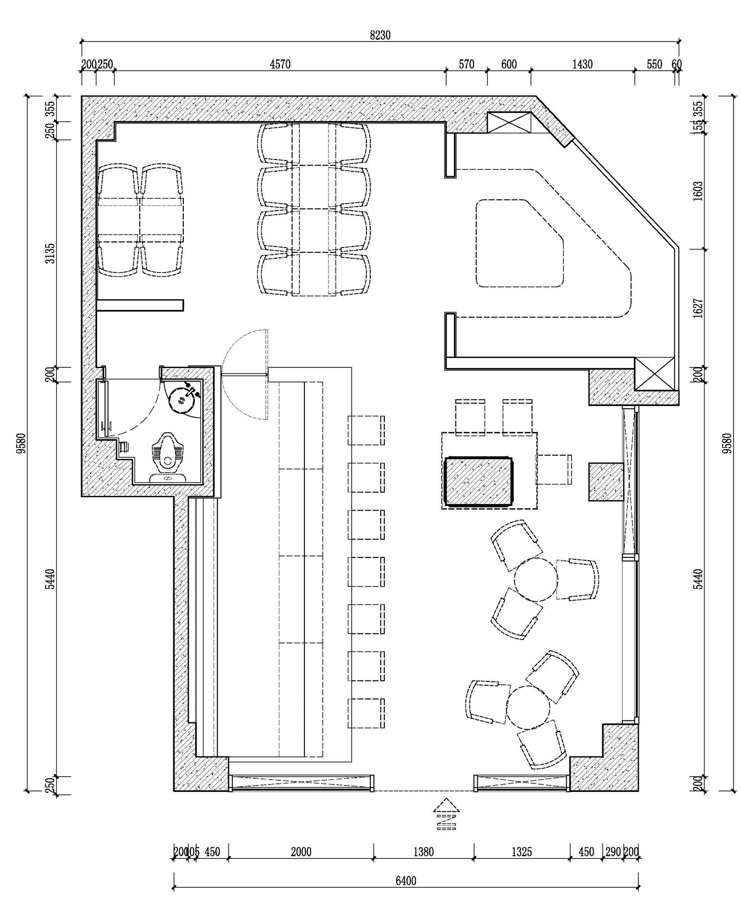 负空间设计丨69㎡的海明威小酒吧
