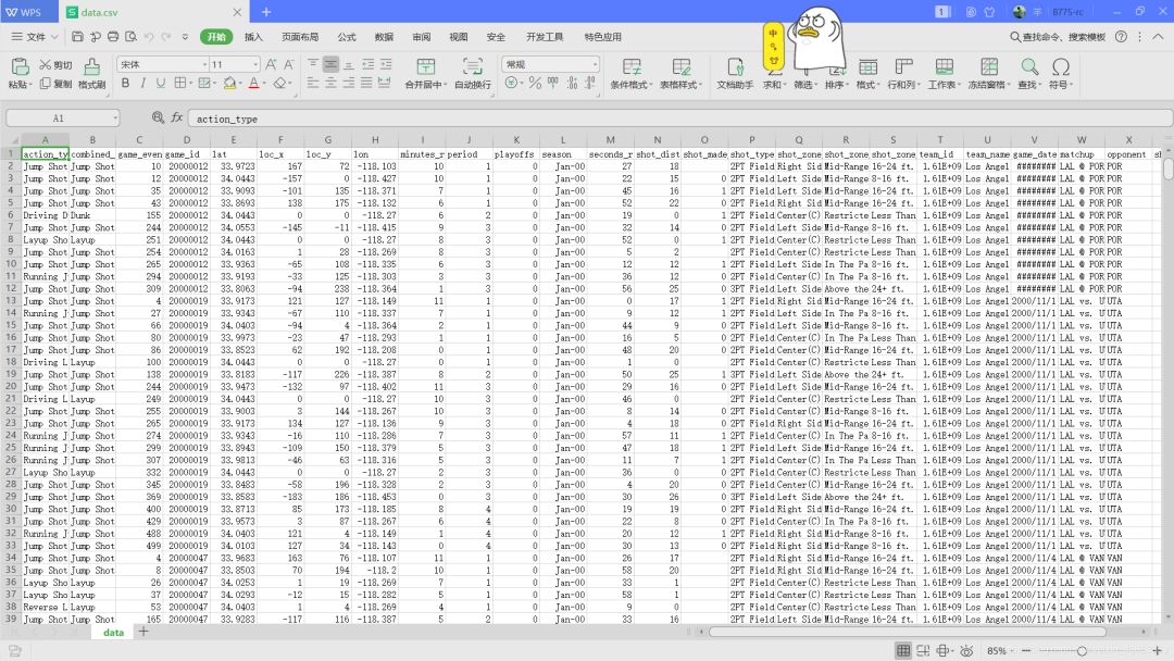 科比20年职业生涯数据分析,30多万行数据用什么分析
