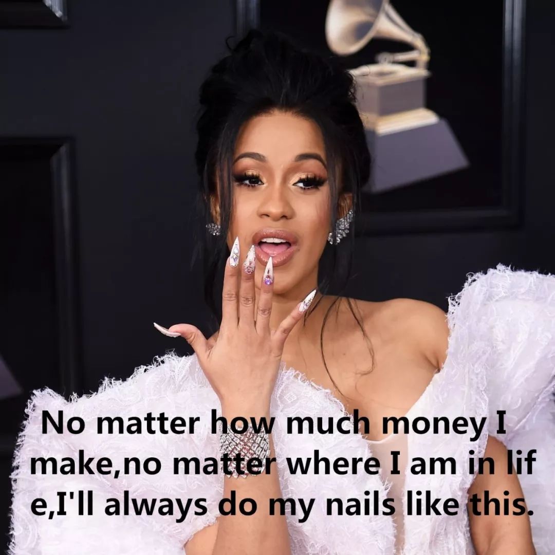 cardib亚裔美甲师,cardib的美甲师