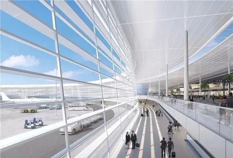 长沙黄花机场变化图,新长沙黄花国际机场效果图
