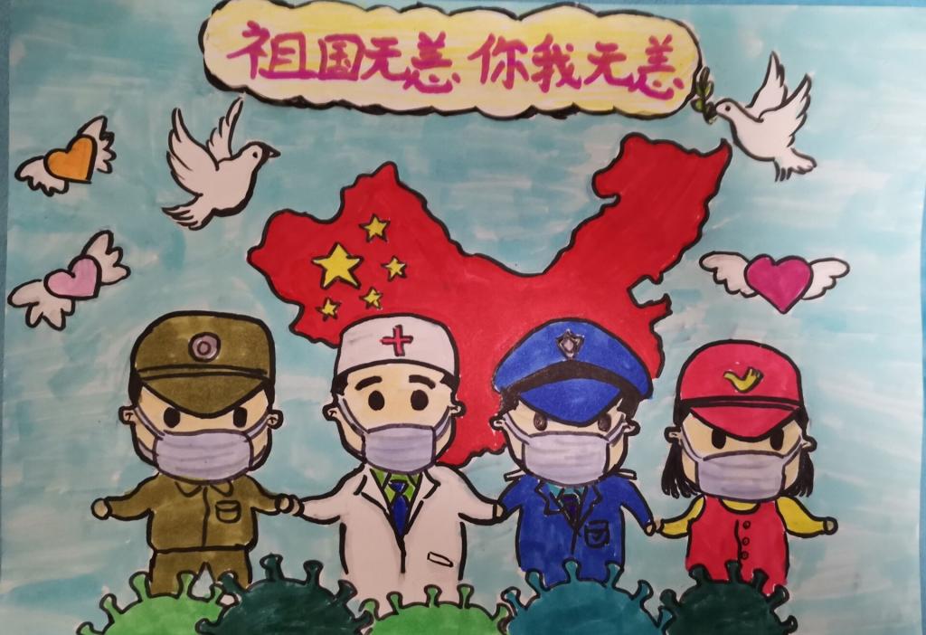 我校许慎文化学院举办“抗疫情创心意”作品展