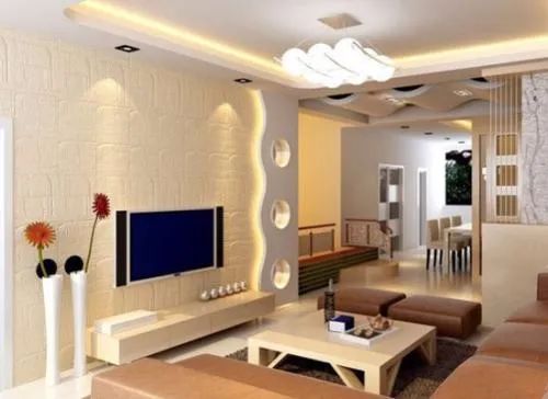 电视机挂在墙上电视柜高度多少,电视机挂墙上电视柜摆什么好看