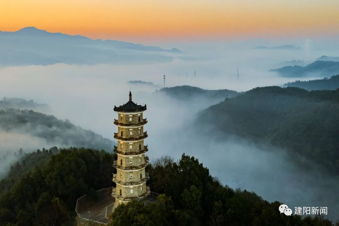 城市一景|破晓时分的建阳,颜值依旧在线!