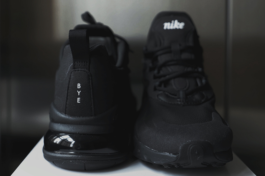 nikebyyou情侣定制灰,nikeairmax270react五色拼接