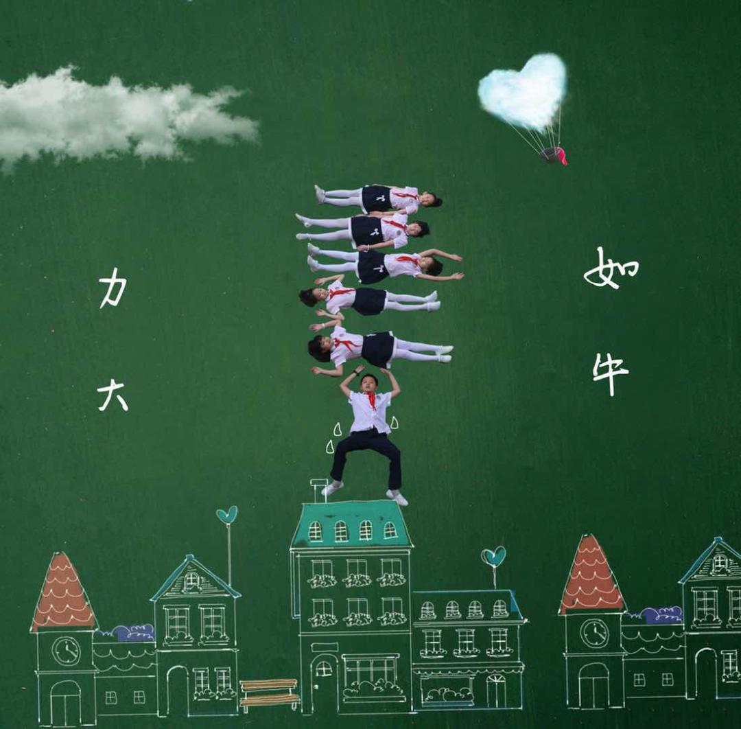 一年级的西安画,以西安为主题的小学生画画