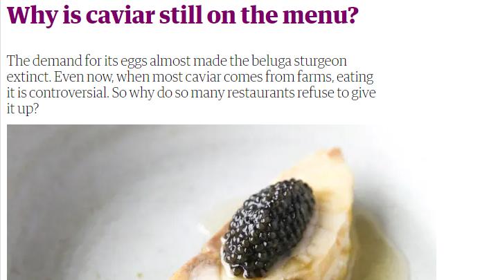 国外贵族用手背吃鱼子酱,鱼子酱放手背吃