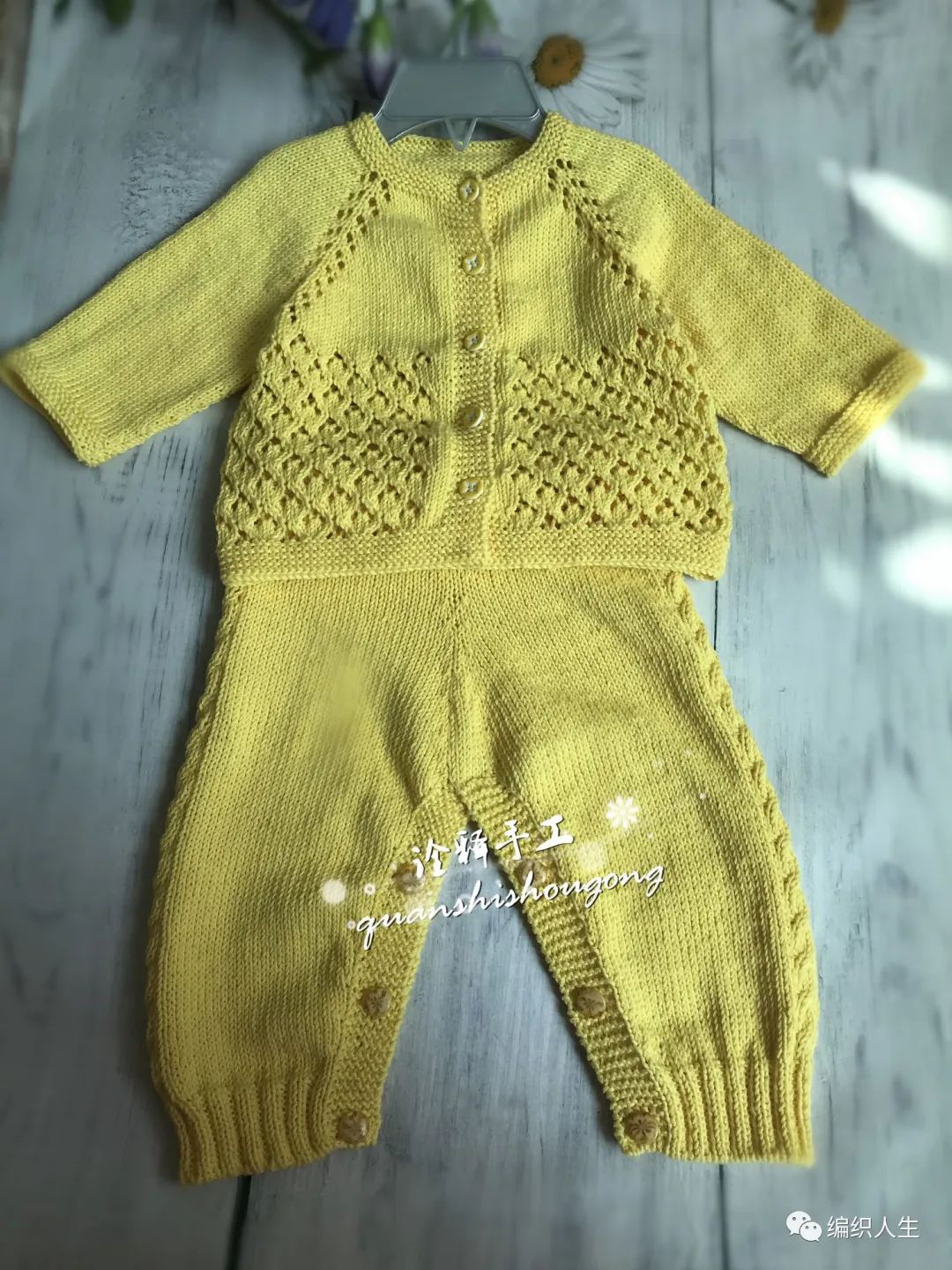 娥眉月儿童提花编织教程,婴儿帽子木耳边棒针编织教程视频