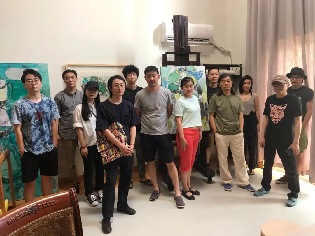 第一届“央美抽象高研班”即将启动|部分入选学员赴孟禄丁等导师工作室参观访问