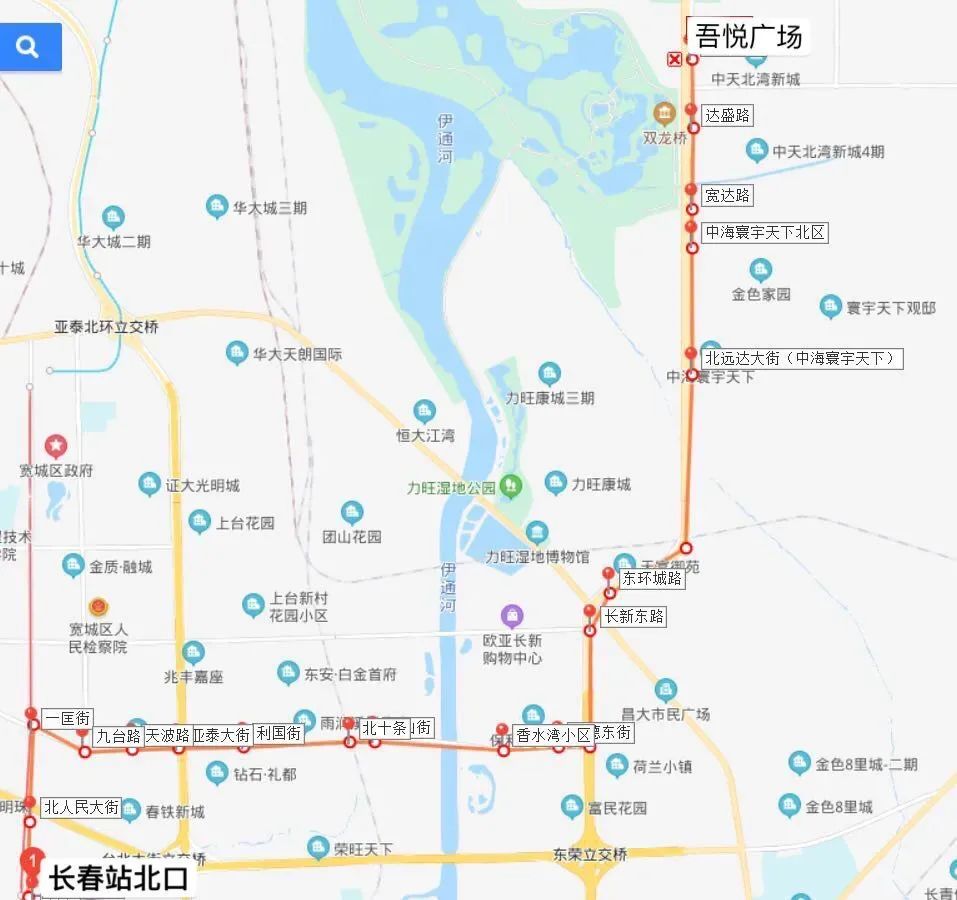 长春222路和245路公交车交汇,长春m207路公交车路线时间表