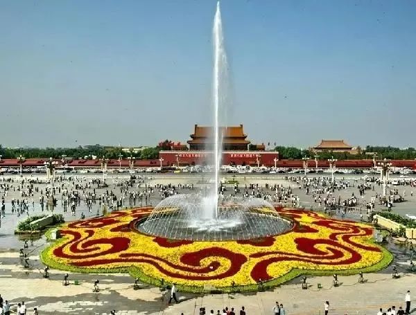 天安门广场花坛里的美景,有一种美叫天安门广场国庆花坛