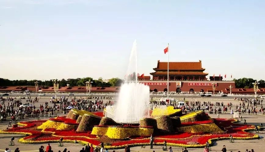 有一种美叫花园庭院,2021年国庆节天安门漂亮花坛图片