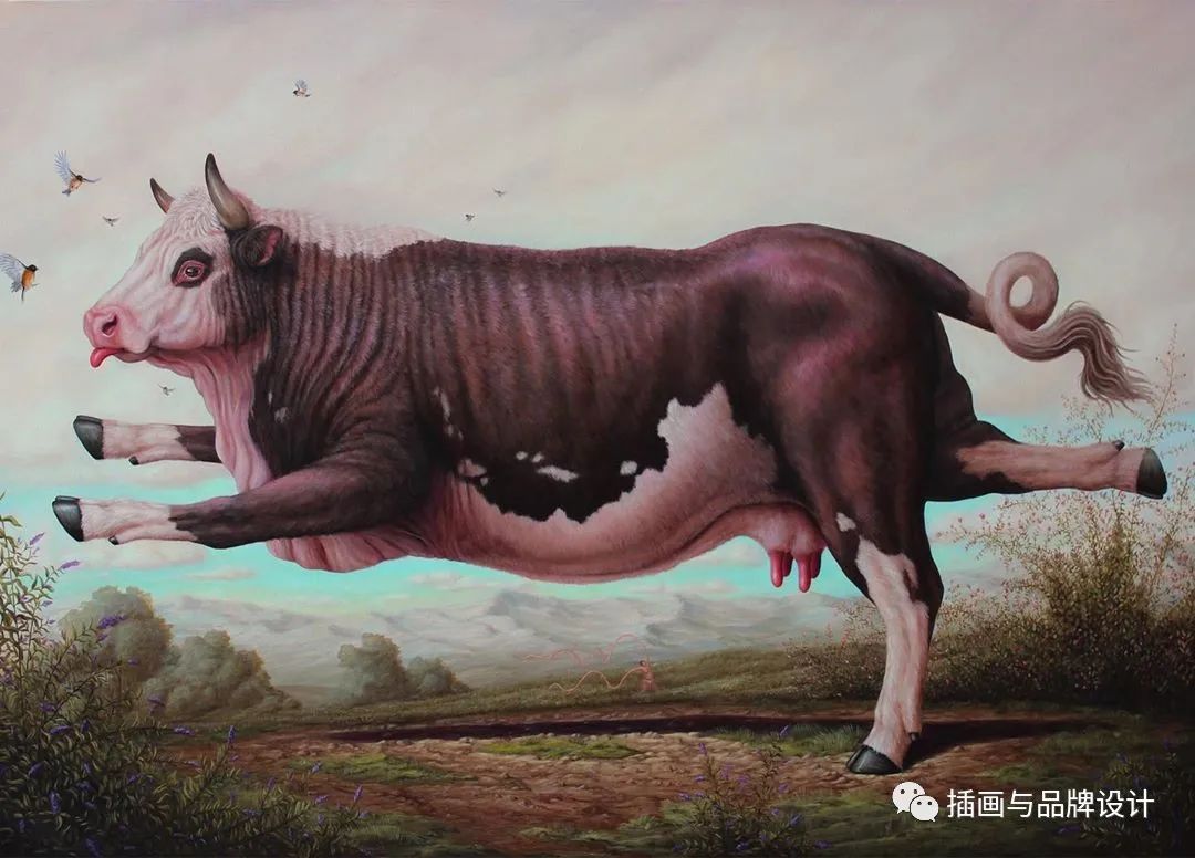 荒诞极端插画,荒诞主义插画