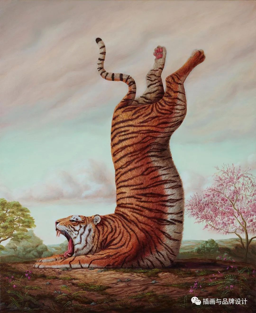 荒诞极端插画,荒诞主义插画