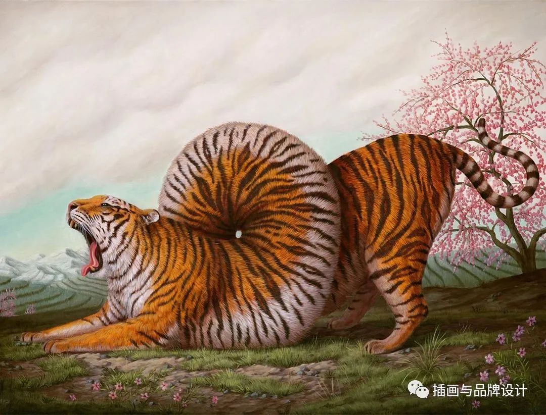 荒诞极端插画,荒诞主义插画