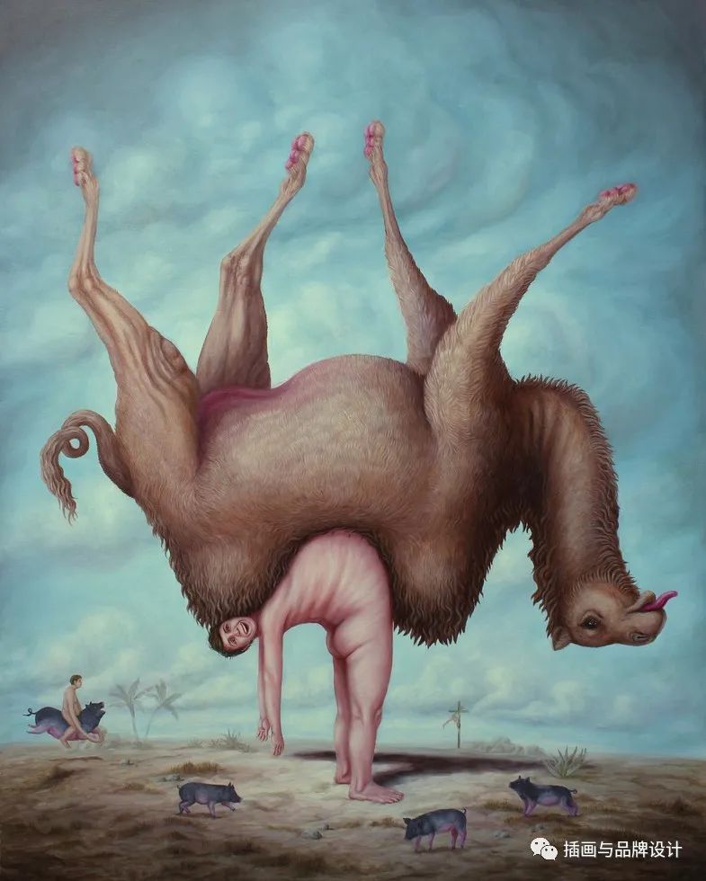 荒诞极端插画,荒诞主义插画