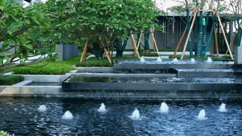 融创长乐壹号湖上样板房,景观蒙太奇