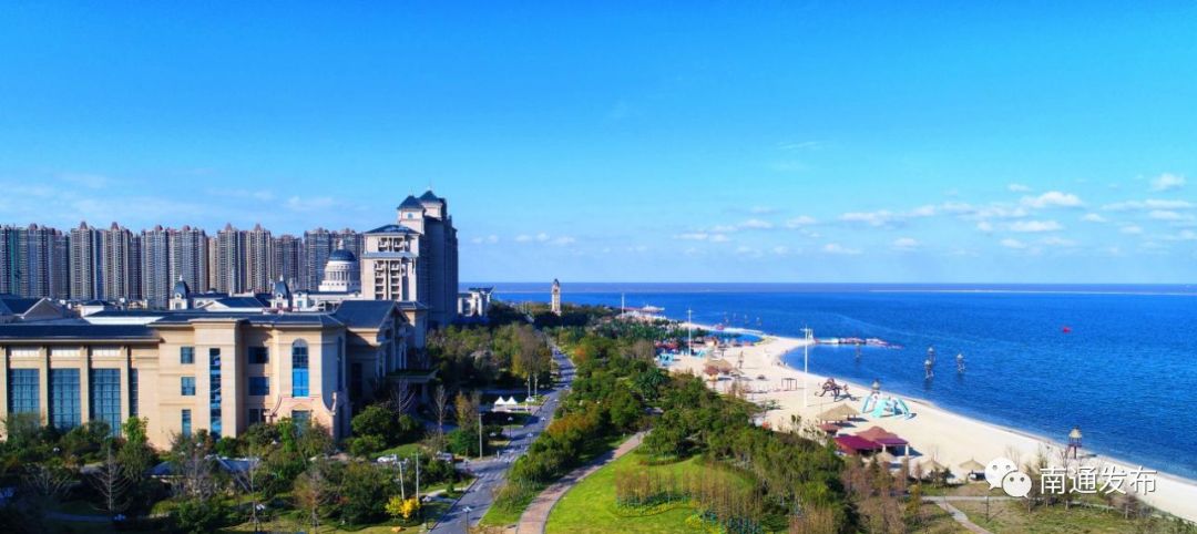 南通海岸线公园风景图,南通海滨风光带