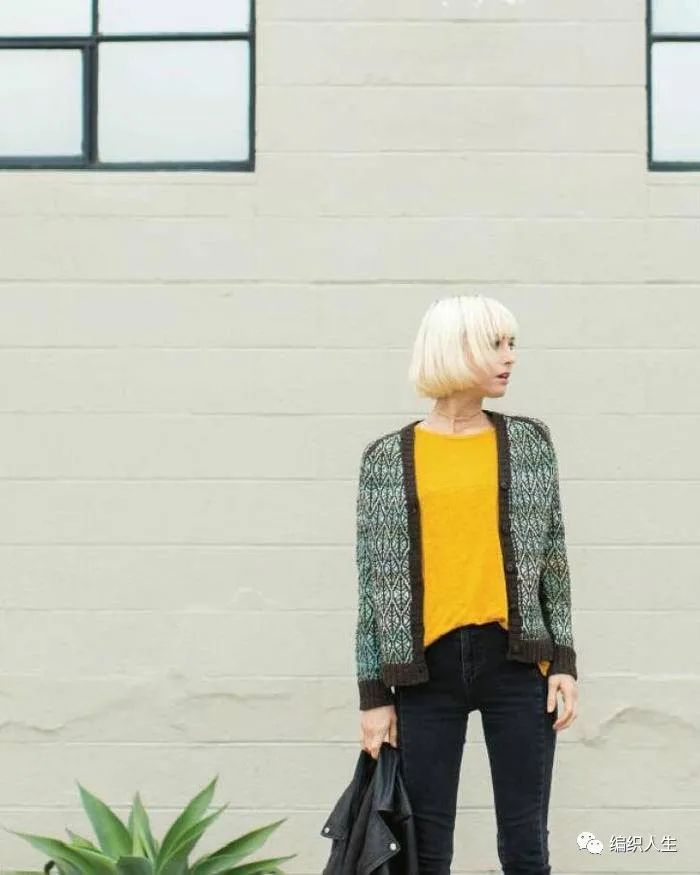 儿童毛衣图案配色和图解,从上往下织的配色毛衣图解