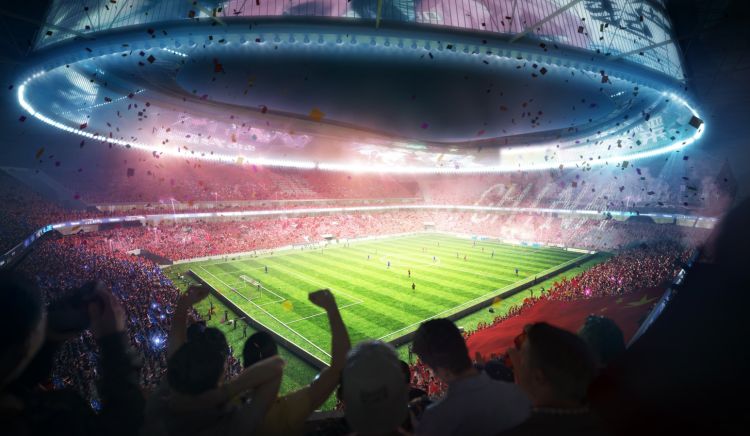 青岛城阳亚洲杯足球场效果图,青岛足球场亚洲杯