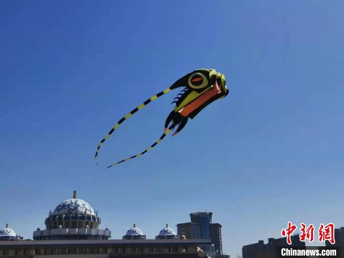 内蒙古巨型风筝放飞视频,内蒙古巨型风筝