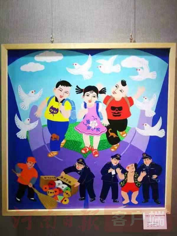 舞阳农民画作品欣赏,各地围墙上的舞阳农民画