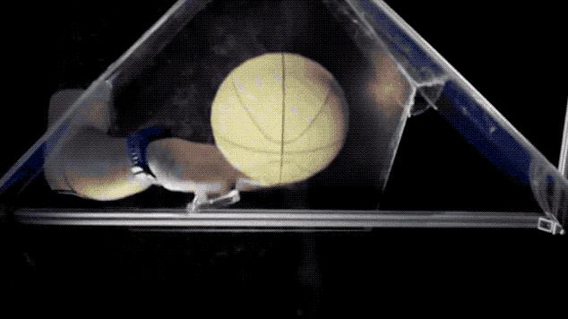 全息3d投影篮球,科学实验全息投影3d